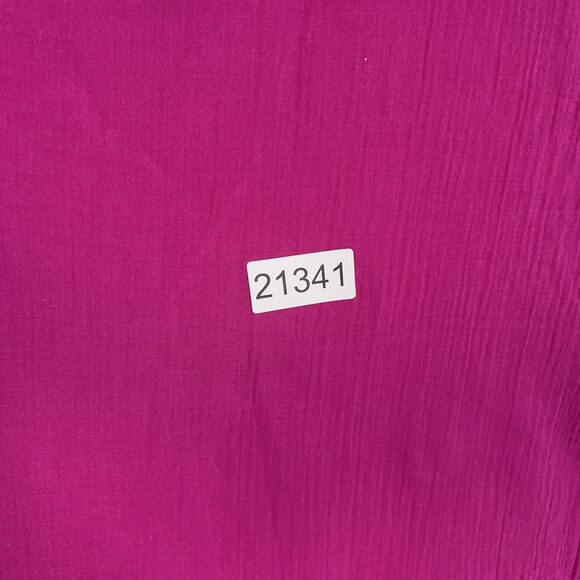 Eileen Fisher Dress Womens Small Magenta Fuchsia Pink Crinkle Gauze Coastal Luxe - Picture 14 of 14